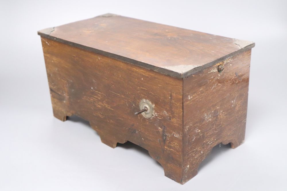 A 19th century automaton diorama, width 30cm